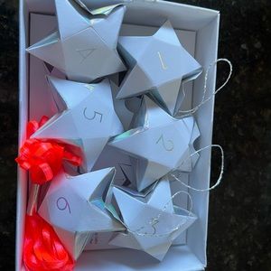 Star advent calendar garland